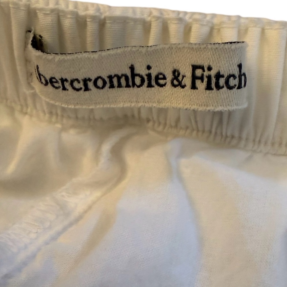 Abercrombie & Fitch White Maxi Skirt Elastic Waist Boho Festival S - Picture 6 of 8
